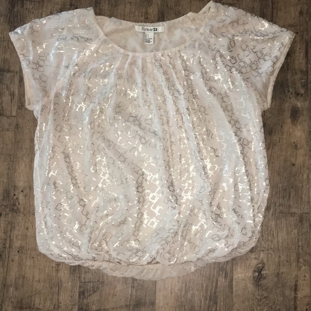 Gold shimmer blouse